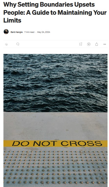 why setting boundaries article