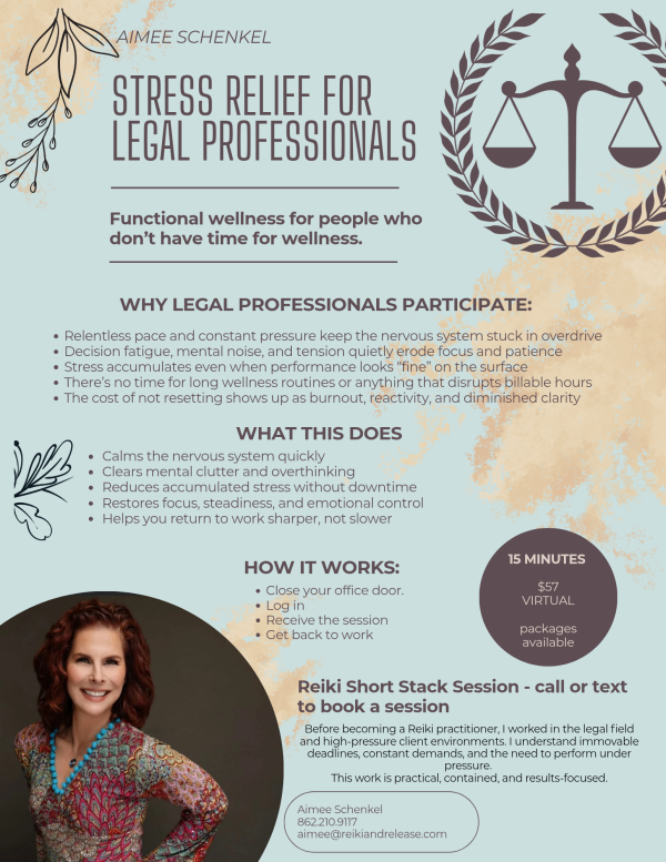 Stress Relief for Legal Professionals - Amy Schenkel
